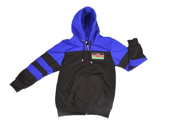 Black-Blue Mix-Matched Hoodie