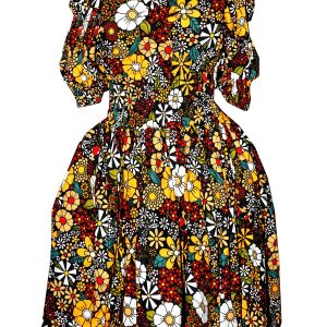 African Print Short Dress