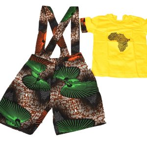 Ankara Shorts and T-Shirt Set