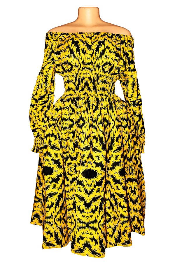 Wholesale Long-Sleeves African Dress