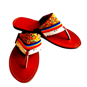 African Beaded Maasai Sandals