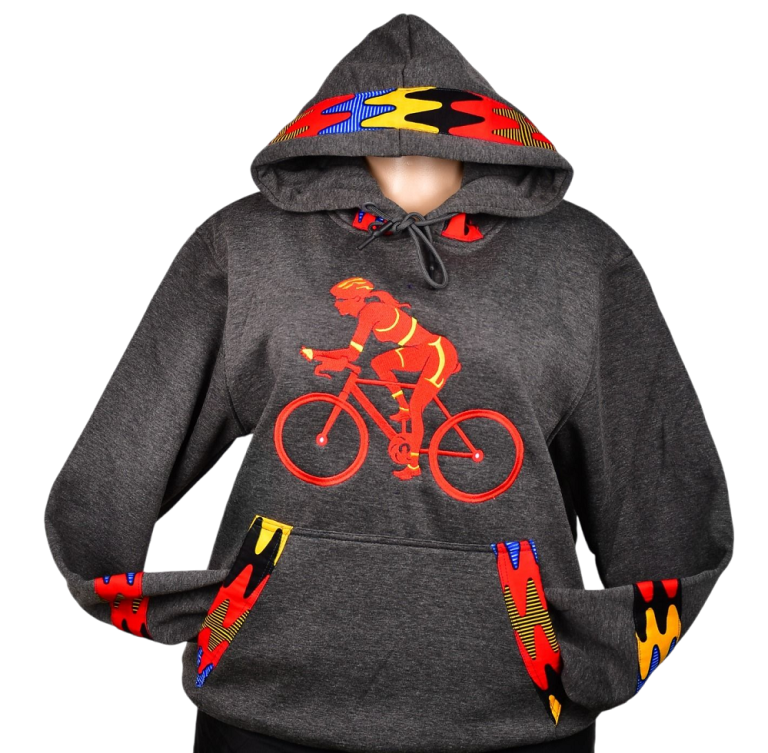 Wholesale African Print Cyclist Hoodies – 10pcs