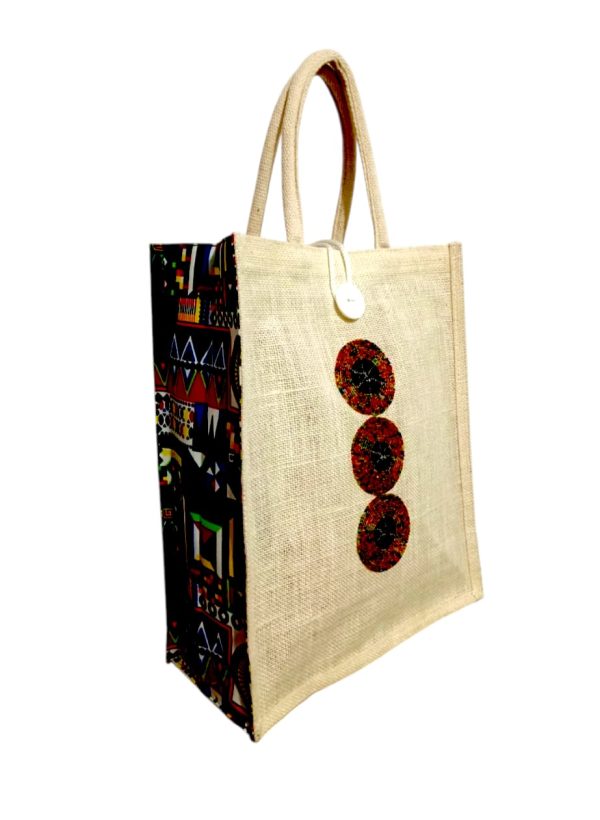 African Jute Tote Bags