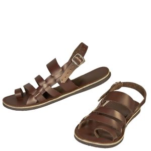 Handcrafted Brown Leather Gladiator Sandals