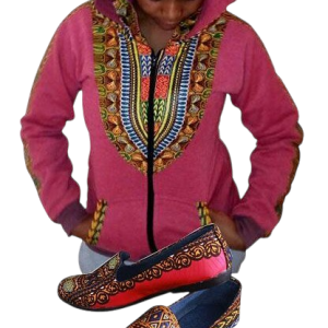 Wholesale Dashiki Hoodie and Doll Shoe Set