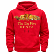 The Big Five Kenya Hoodie Red
