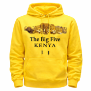 The Big Five Kenya Hoodie Yellow