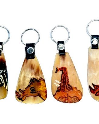 African Horn Keychains