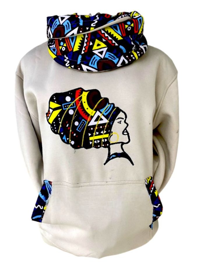 Custom Ankara Snood Hoodies