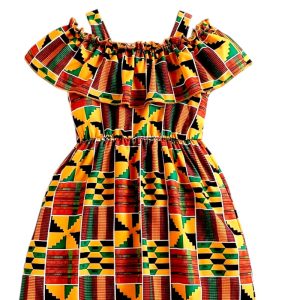 wholesale African print girls' dress