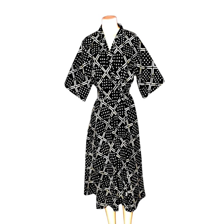 African Print Wrap Dress – 10