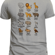 Educational Safari Animal Tee for Kids