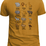 Swahili Animal Names Kids T-Shirt