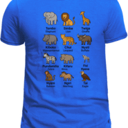 Wildlife Safari Graphic Tee for Boys and Girls