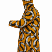 African Print Hoodie Jacke