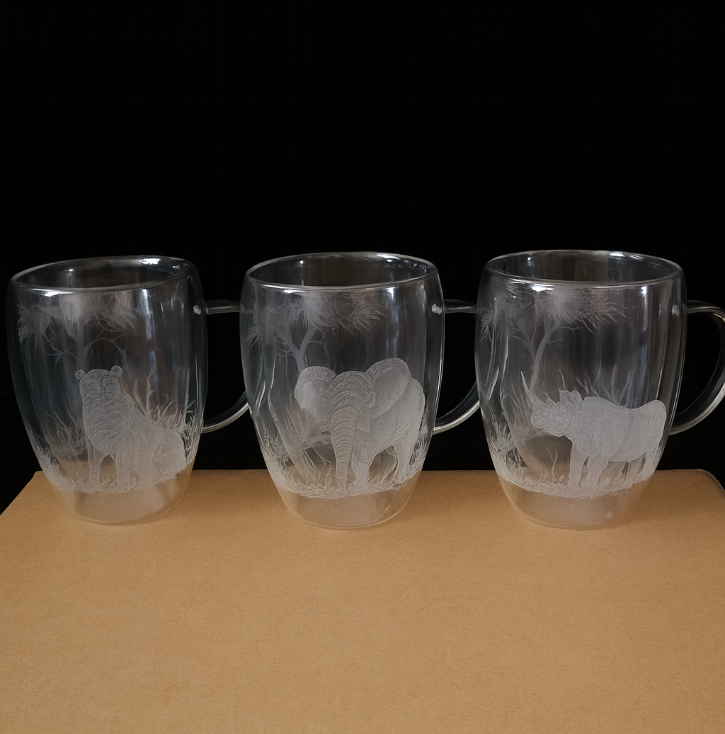 Double-Walled Engraved Coffee Glasses1 Double-Walled Engraved Coffee Glasses1