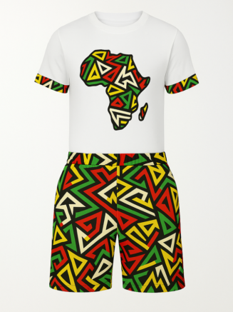 Wholesale African Boys Two-Piece Set