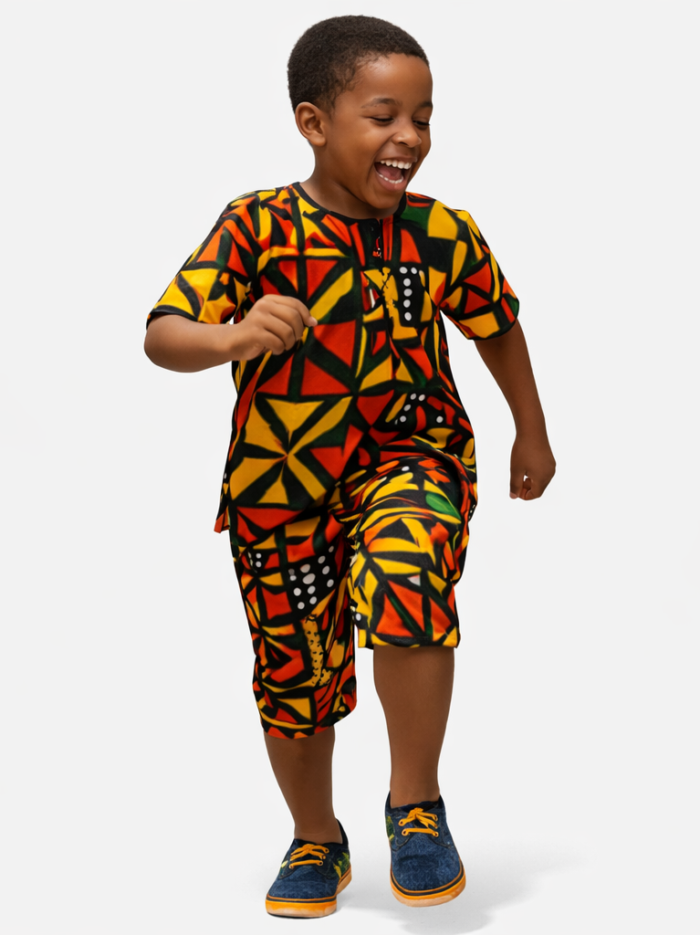 African Kids Wear Quater Kitenge