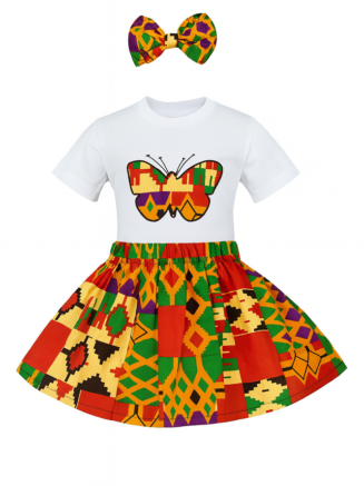 Wholesale African Butterfly Girl Outfit
