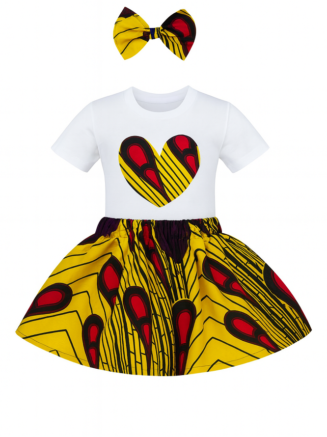 African Heart Girl Outfit
