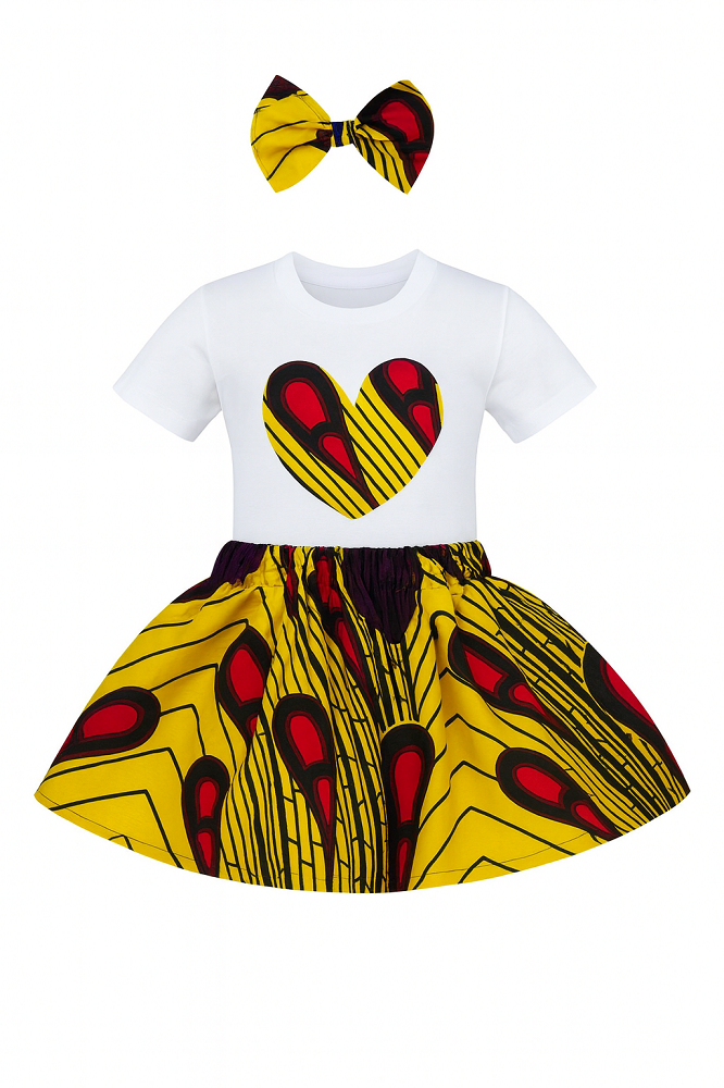 love outfit set African Heart Girl Outfit