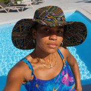 Wholesale Ankara Wide-Brim Sun Hats