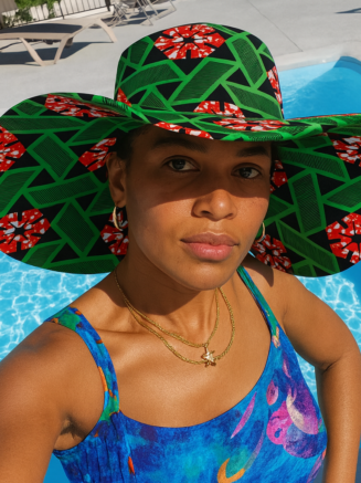 Ankara Wide-Brim Sun Hat