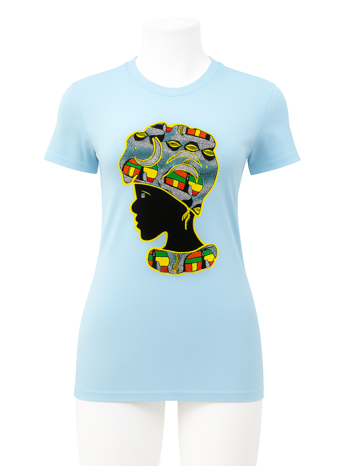 Wholesale African Woman Silhouette T-Shirts
