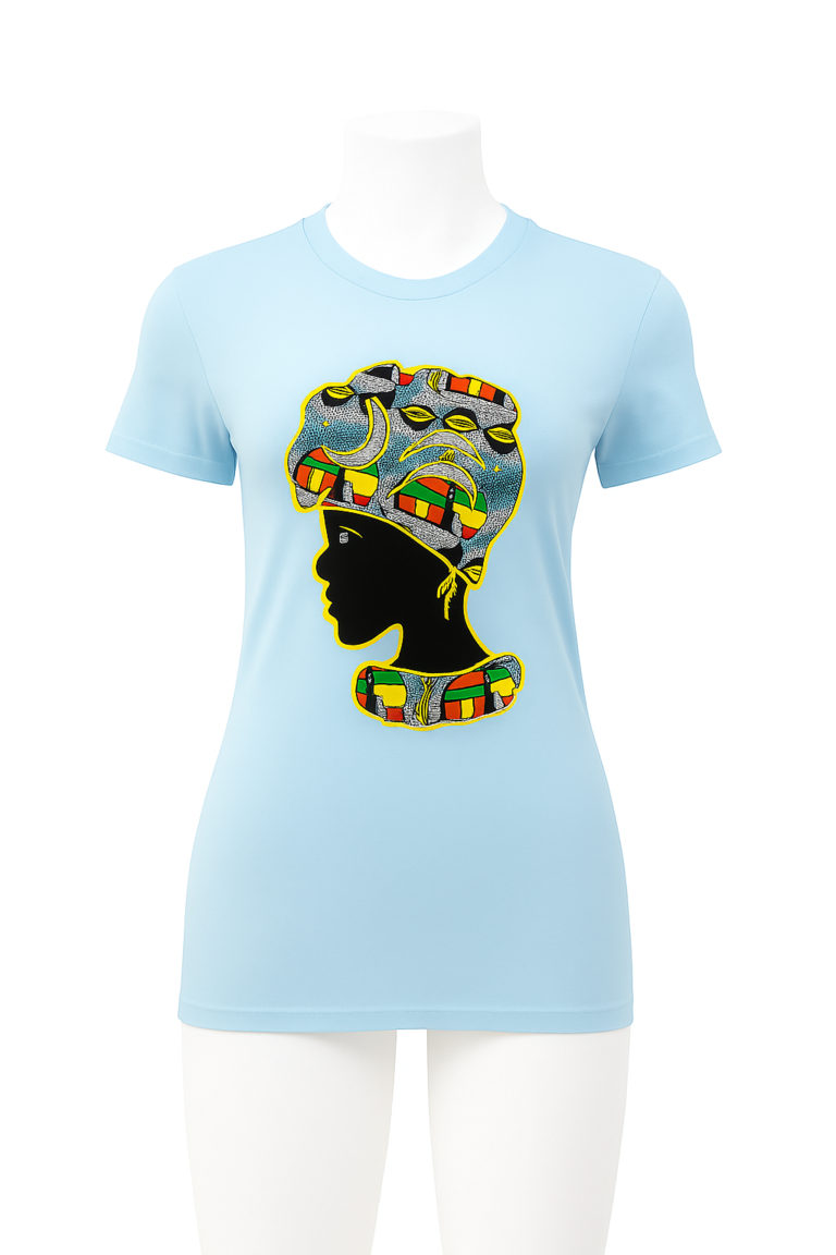 Wholesale African Woman Silhouette T-Shirts – 100pcs