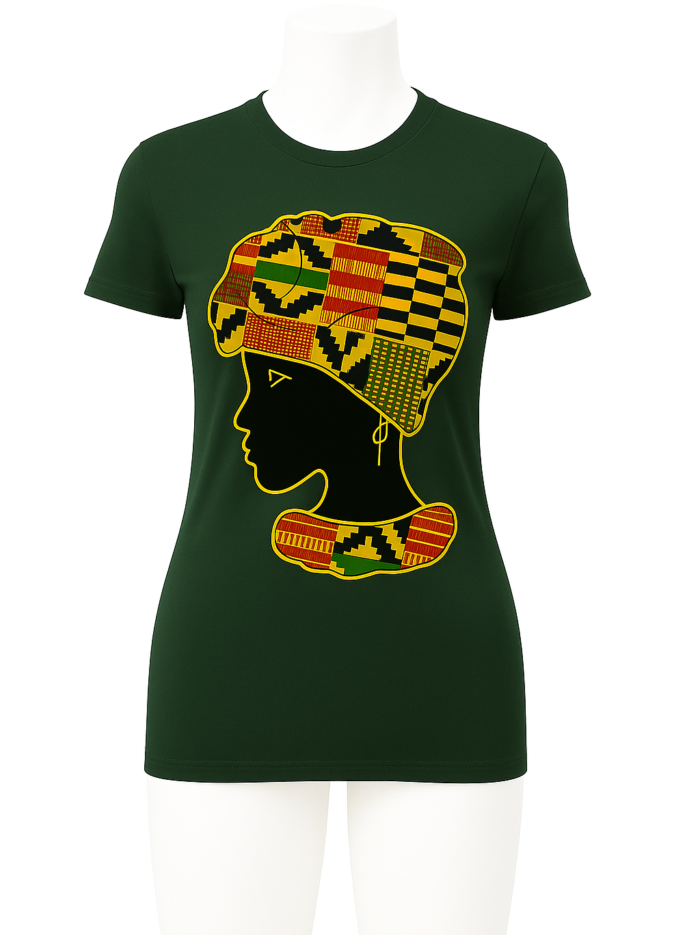 African Woman Silhouette T-Shirts2
