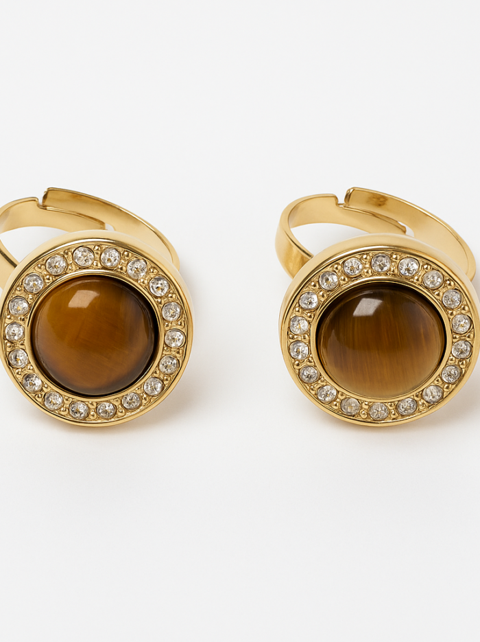 Tiger's eye ring Statement Ring