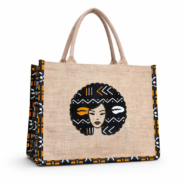 Queen Jute Tote Bag
