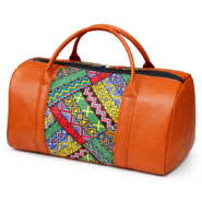 Leather Weekender Duffel Bag