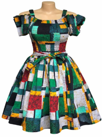 Smocked Skater Dress