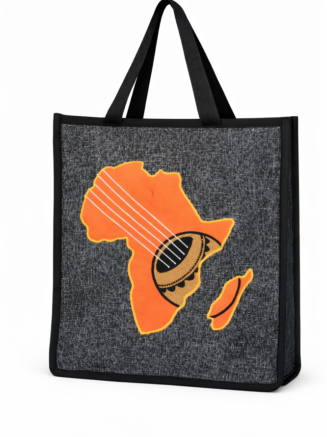 African Music Map Tote Bags