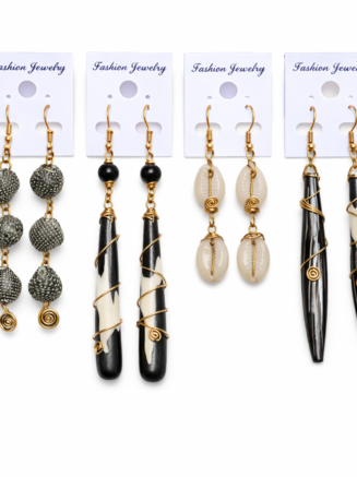 Bulk African Handmade Drop Earrings