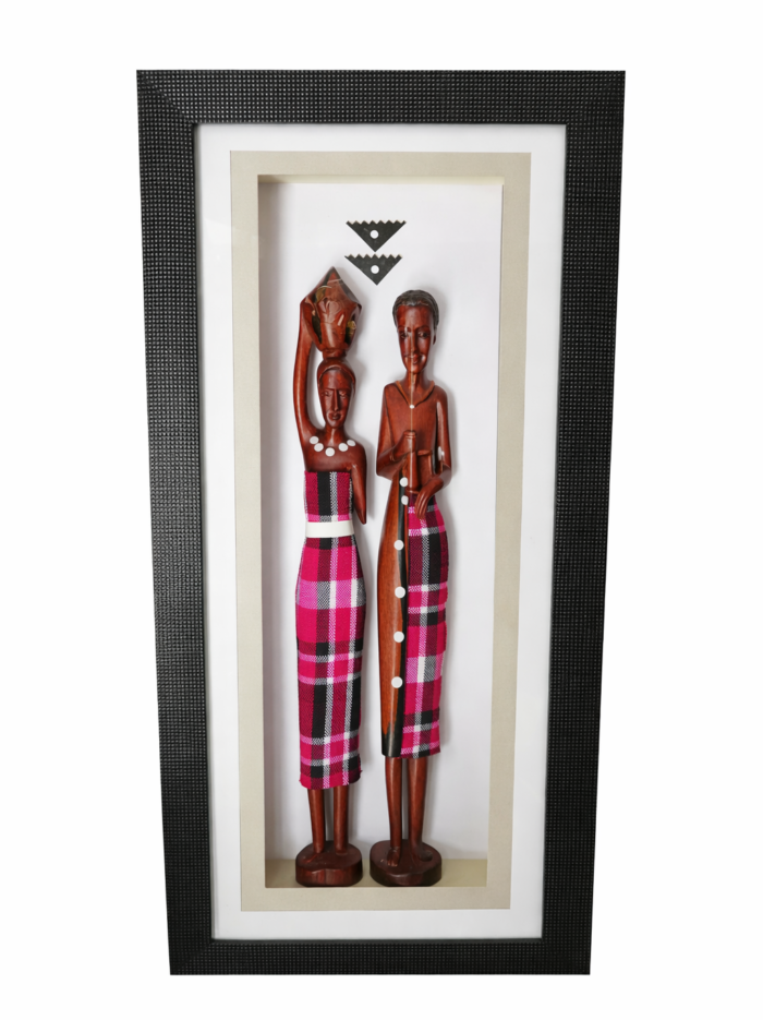 Framed Maasai Couple