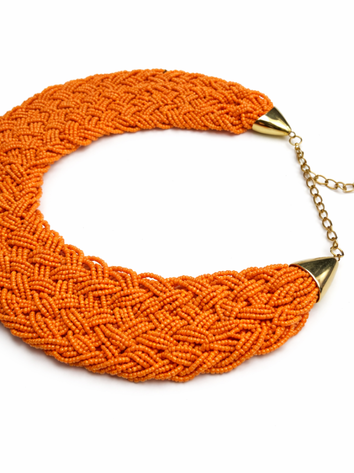 Handcrafted African Beaded Statement Necklace Handcrafted African Beaded Statement Necklace