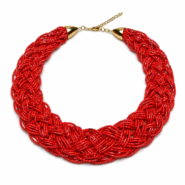 Handcrafted African Beaded Statement Necklace