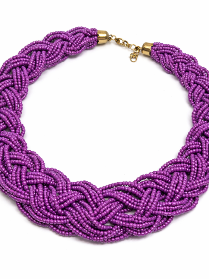 Handcrafted African Beaded Statement Necklace (4) Handcrafted African Beaded Statement Necklace (4)