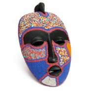 Handcrafted Beaded African Tribal Mask