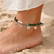 Heritage Charm Beaded Anklet