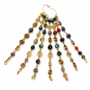 Heritage Charm Beaded Anklet