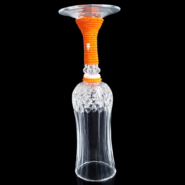 Luxury Hand-Beaded African Crystal Champagne Flutes