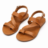 Safari Petal Leather Sandals