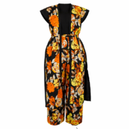 Wholesale African Kente Sleeveless Kimono Jumpsuit Set