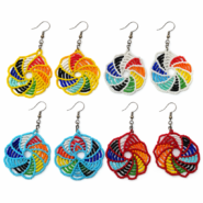 Wholesale African Spiral Beaded Earrings (2)