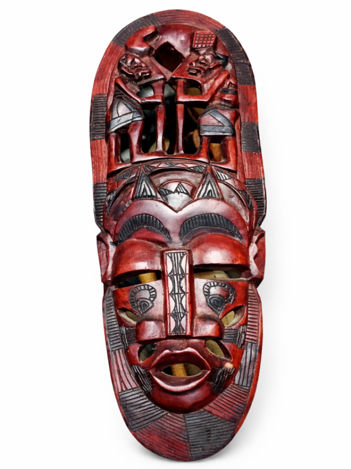 Wholesale Ancestral Guardian Hand-Carved Wooden Mask