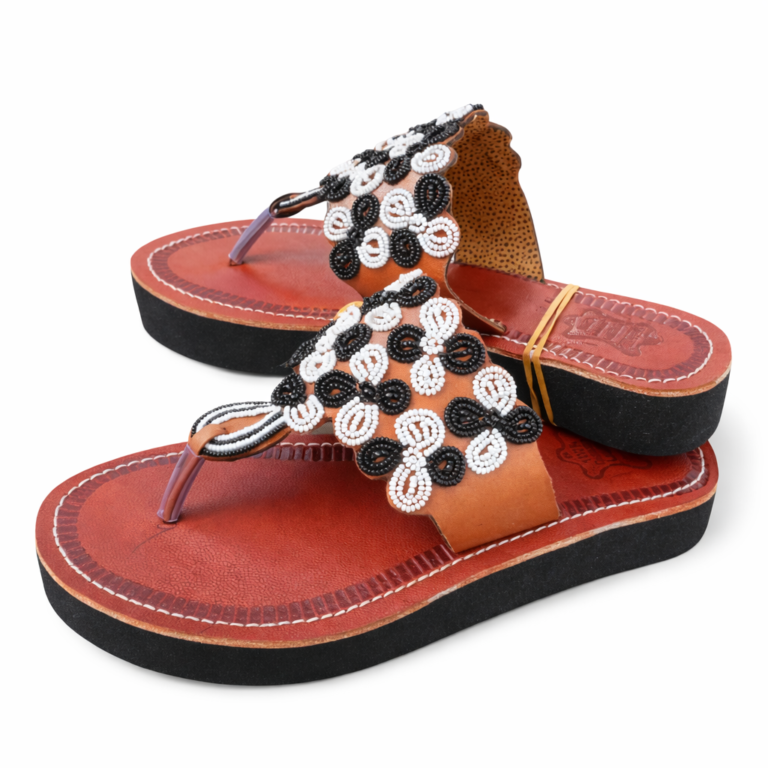 Wholesale Maasai Beaded Leather Toe Ring Sandals – MOQ 10pairs