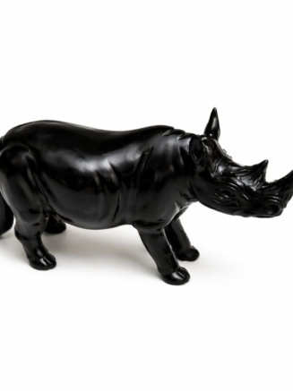 Wholesale Ebony Rhino Sculpture